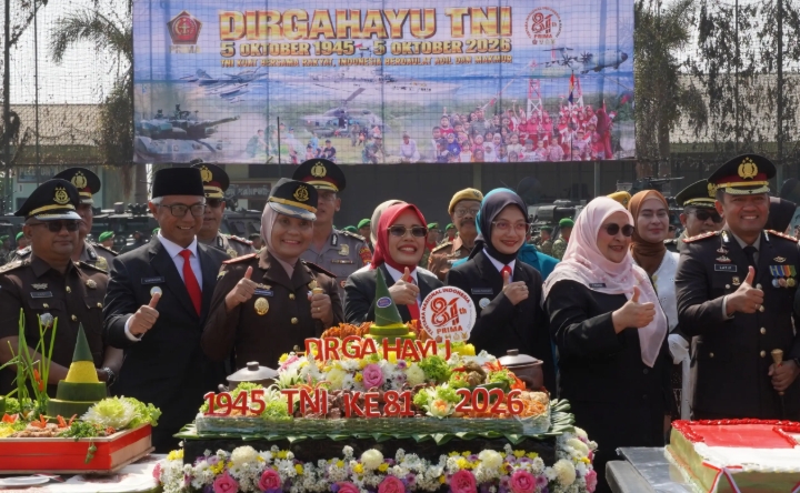HUT ke-81 TNI, Pemkab Kediri dan TNI Sinergi Bangun Daerah